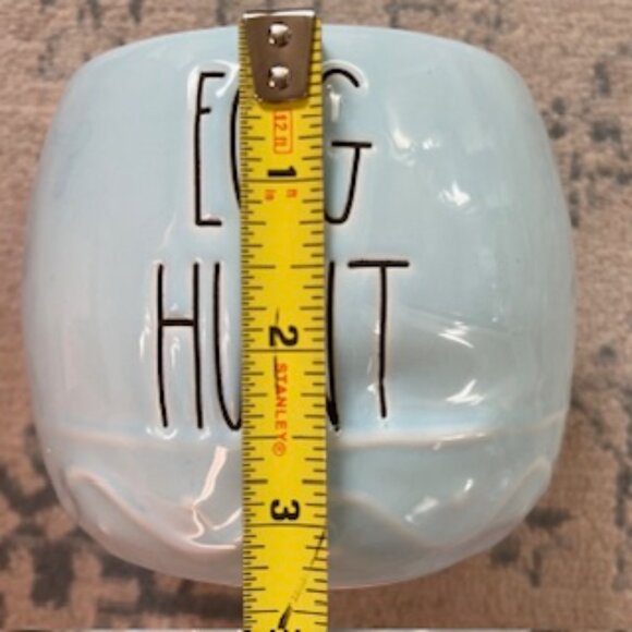 New Rae Dunn Mini Egg Shaped Baby Blue EGG HUNT Canister - Picture 4 of 8